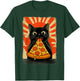Cat Eating Pizza T-Shirt - T-Shirt | Forest