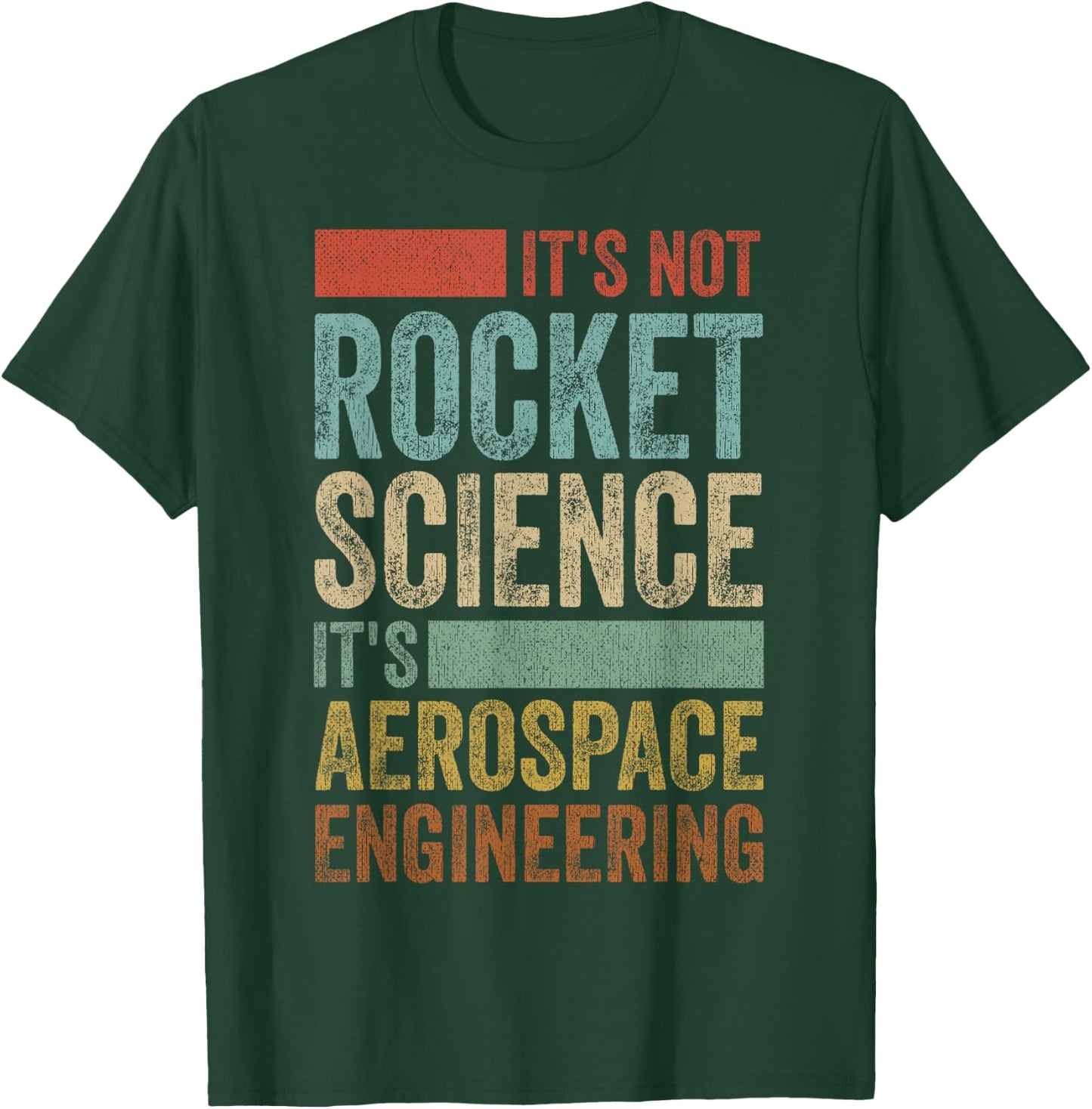 Funny Retro 80´s Rocket Science Aerospace Engineer T-Shirt - T-Shirt | Forest