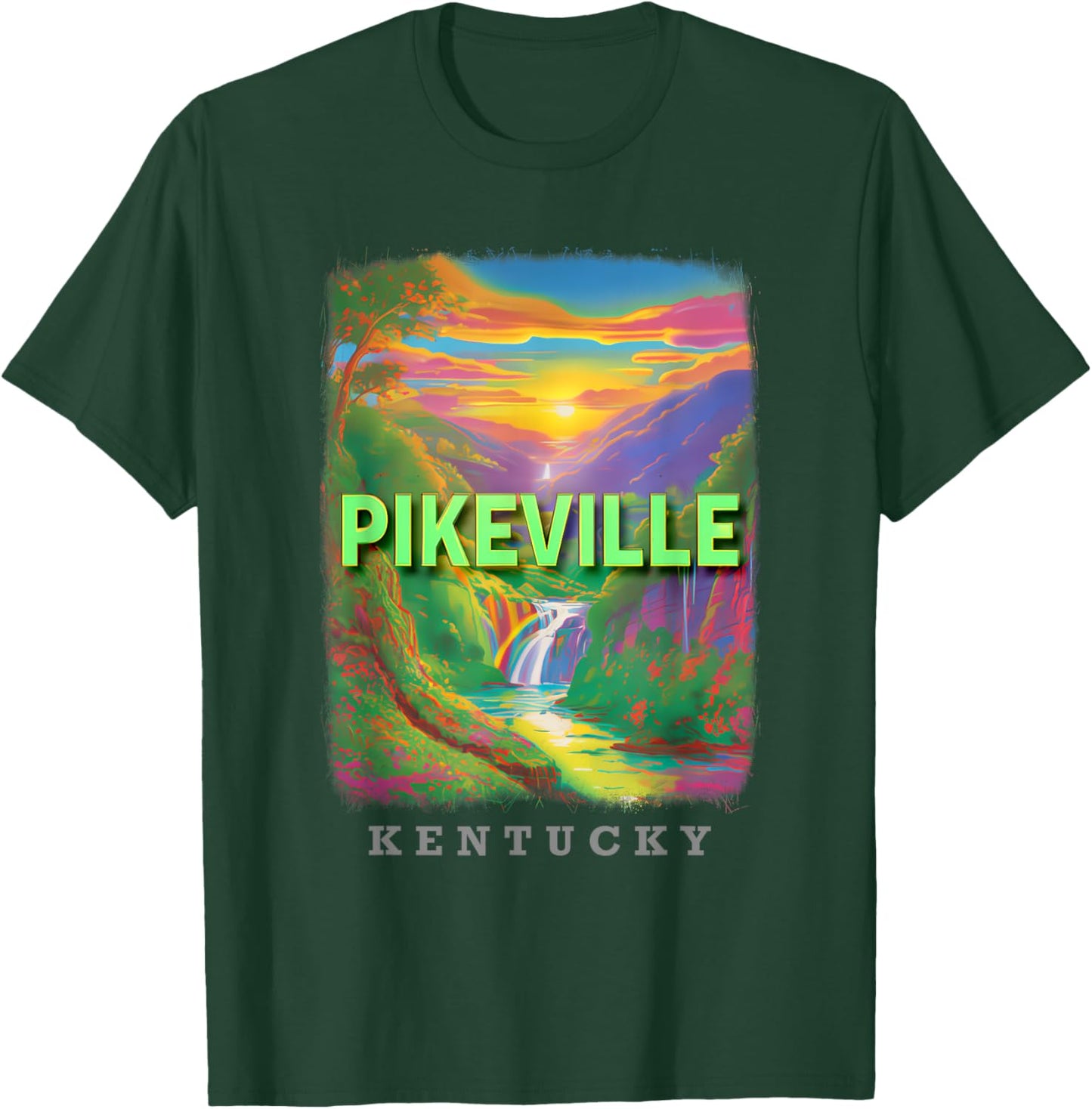 Pikeville Kentucky KY Natural Beauty SD936 T-Shirt - T-Shirt | Forest