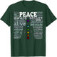 Inspirational Words Peace Meditation Chakra T-Shirt - T-Shirt | Forest