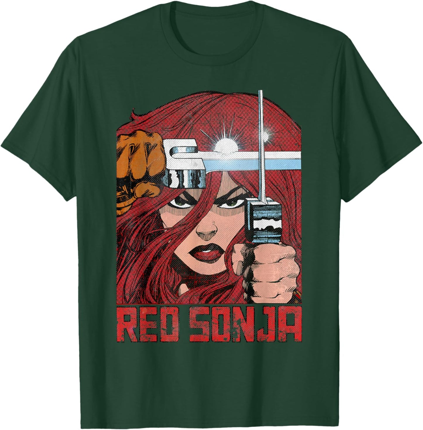 Walter Simonson Comic Legends Redhead Warrior Art T-Shirt - T-Shirt | Forest