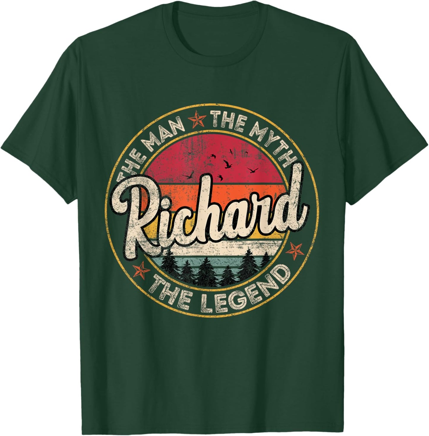 Richard The Man The Myth The Legend Personalized Name T-Shirt - T-Shirt | Forest