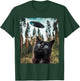 Black Cat Selfie With Alien UFO Cat Gifts Women Kid T-Shirt - T-Shirt | Forest