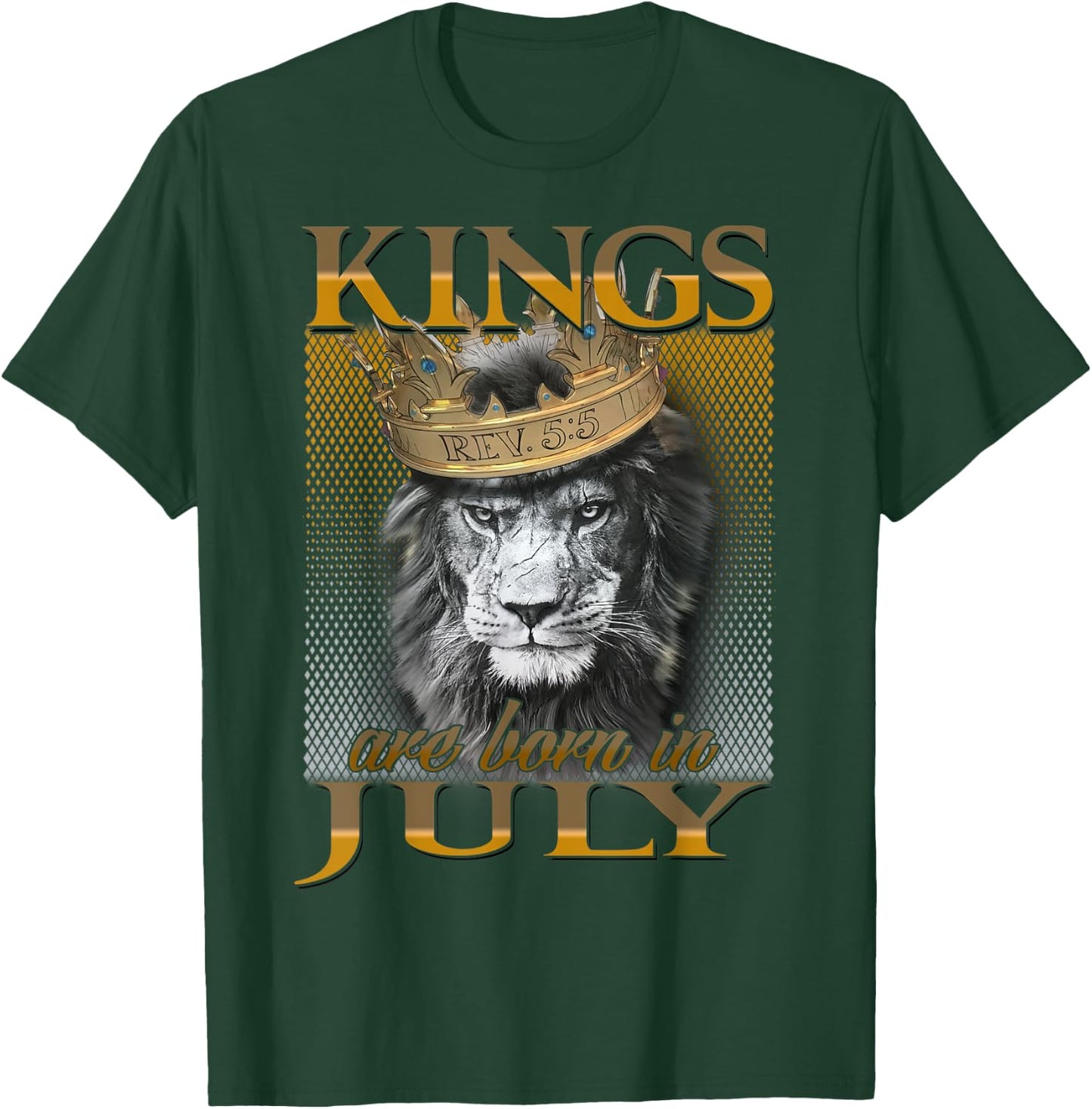 Kings are born in July, King Man , July T-Shirt - T-Shirt | Forest