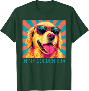 Funny in My Golden Retriever Era Cool Dog Mom Graphic T-Shirt - T-Shirt | Forest