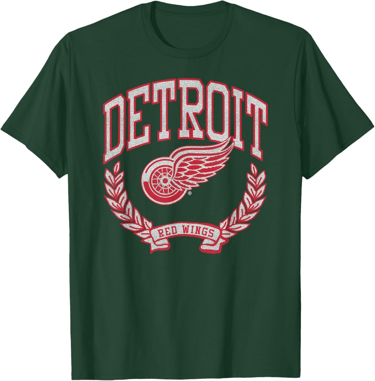 Detroit Red Wings Vintage Victory Officially Licensed T-Shirt - T-Shirt | Forest