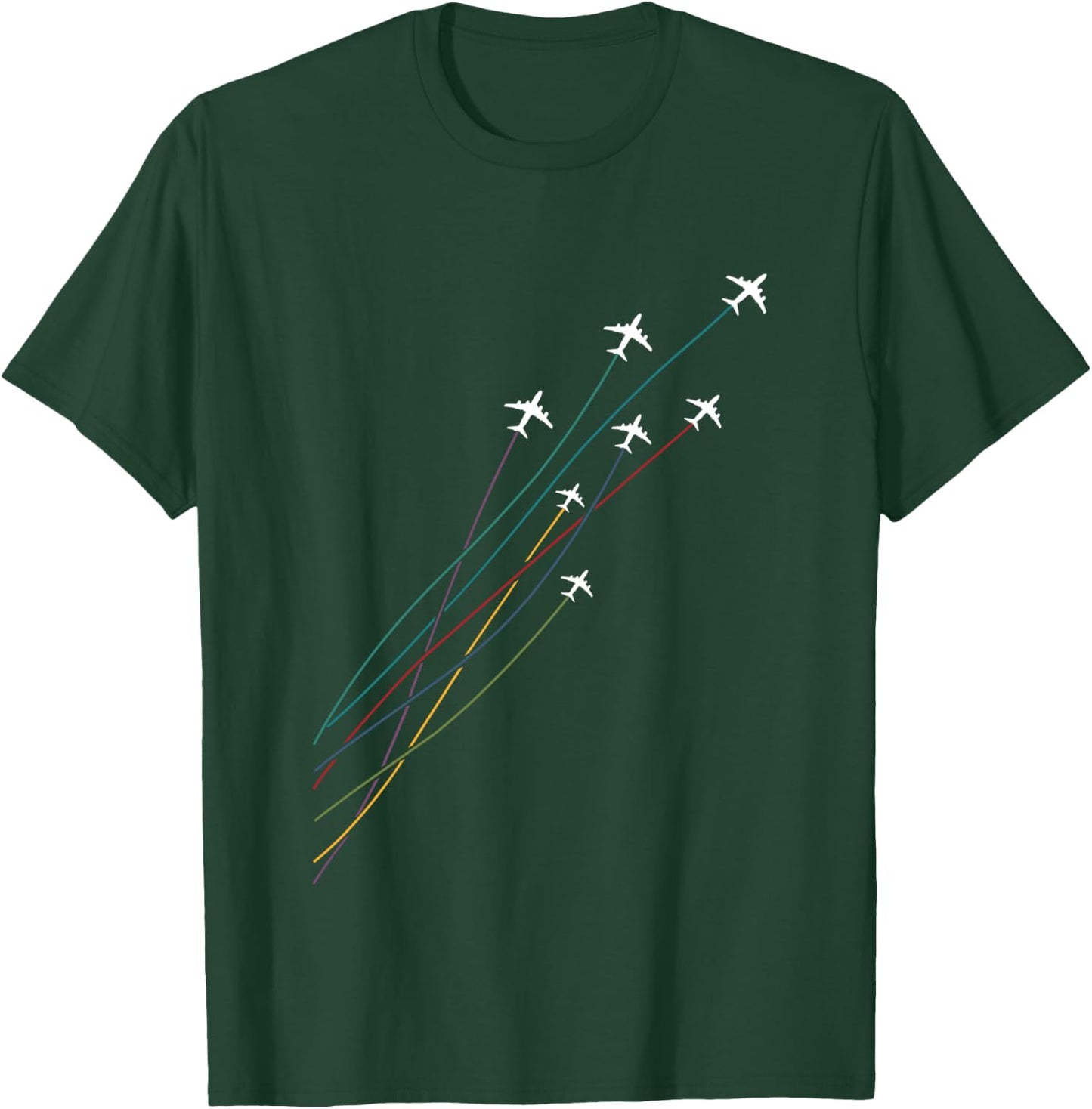 Pilot Commercial Passenger Airplanes Aeroplanes Airline Gift T-Shirt - T-Shirt | Forest