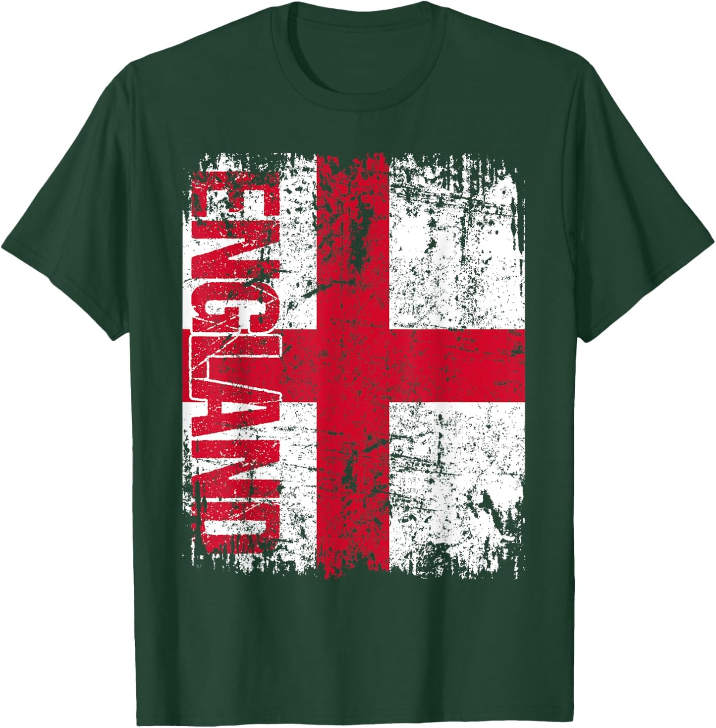 ENGLAND Flag Vintage Distressed ENGLAND T-Shirt - T-Shirt | Forest