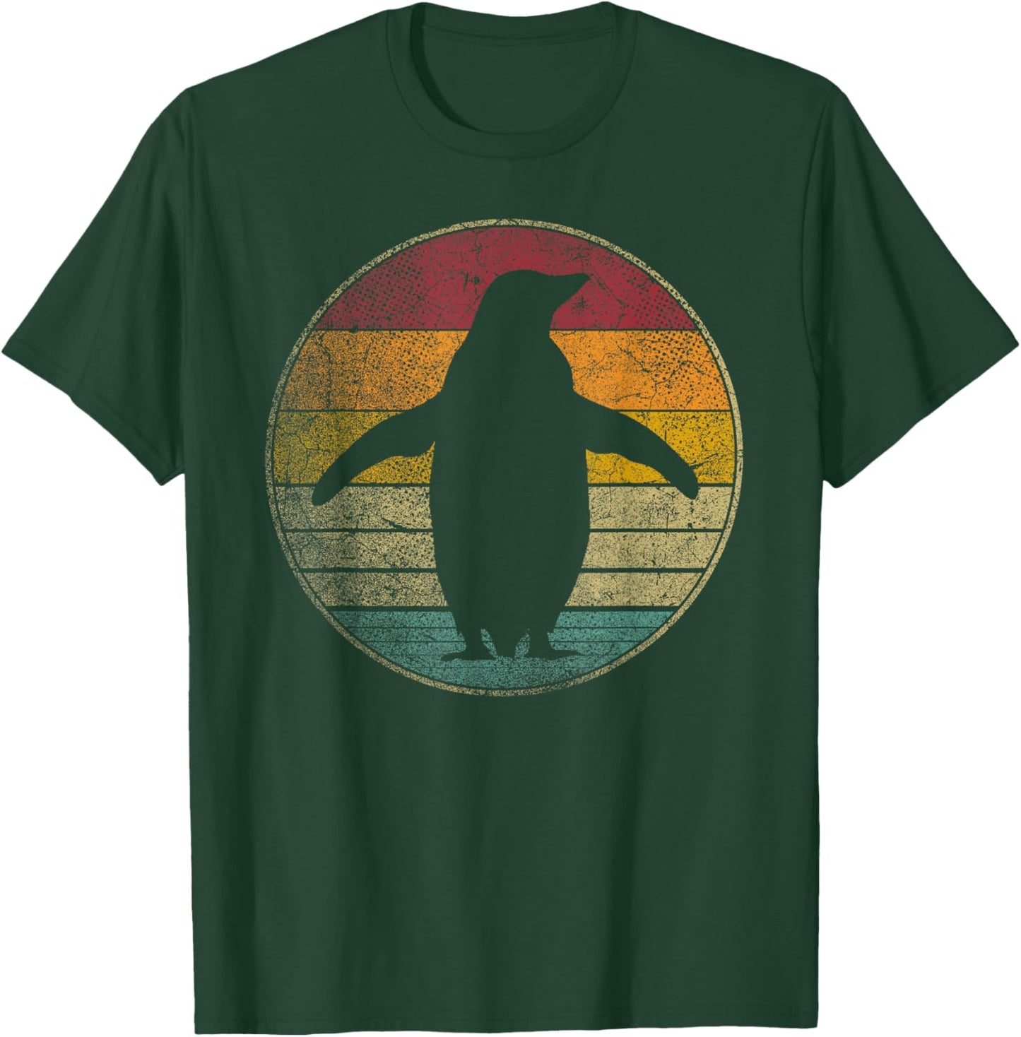 Penguin Bird Nature Ocean Sea Vintage Distressed Retro T-Shirt - T-Shirt | Forest