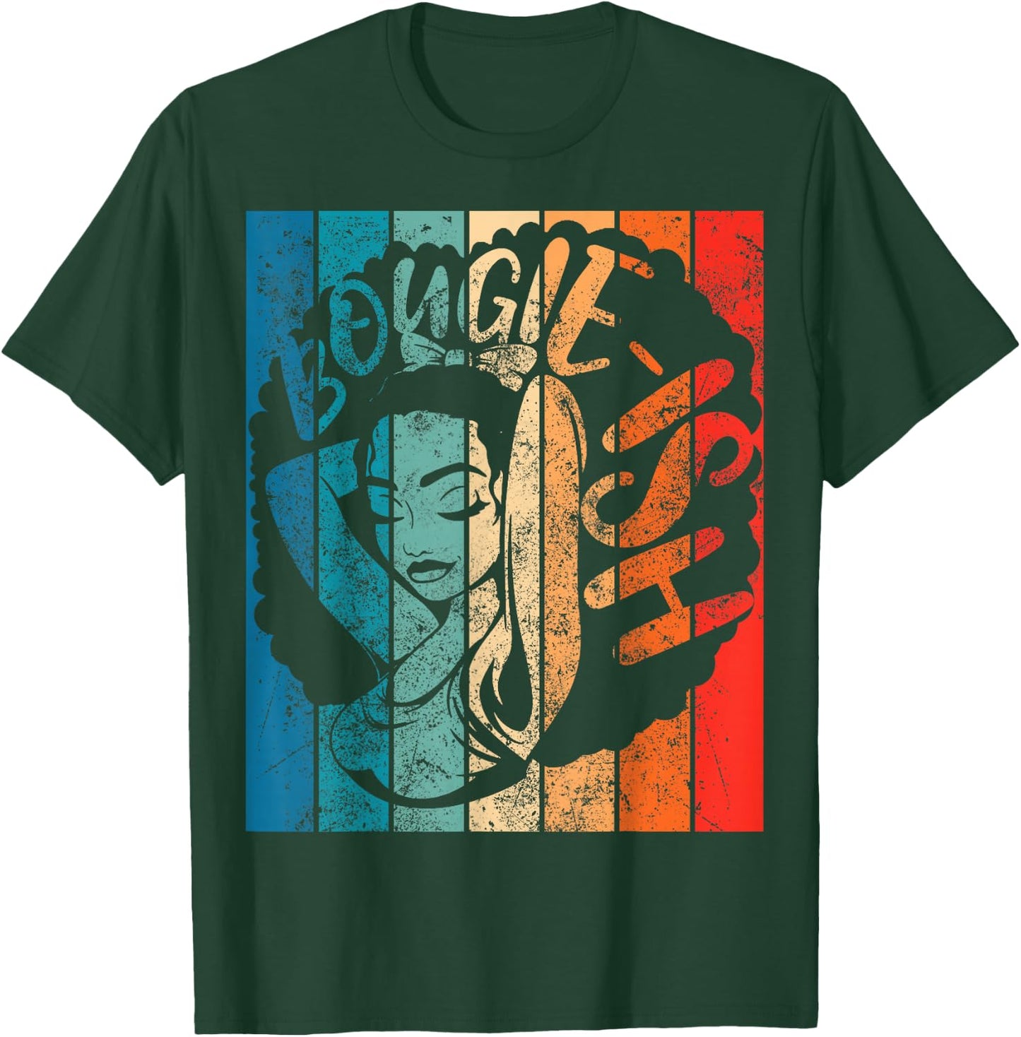 Retro Bougie-ish Mad Hustle Dope Soul Melanin T-Shirt - T-Shirt | Forest