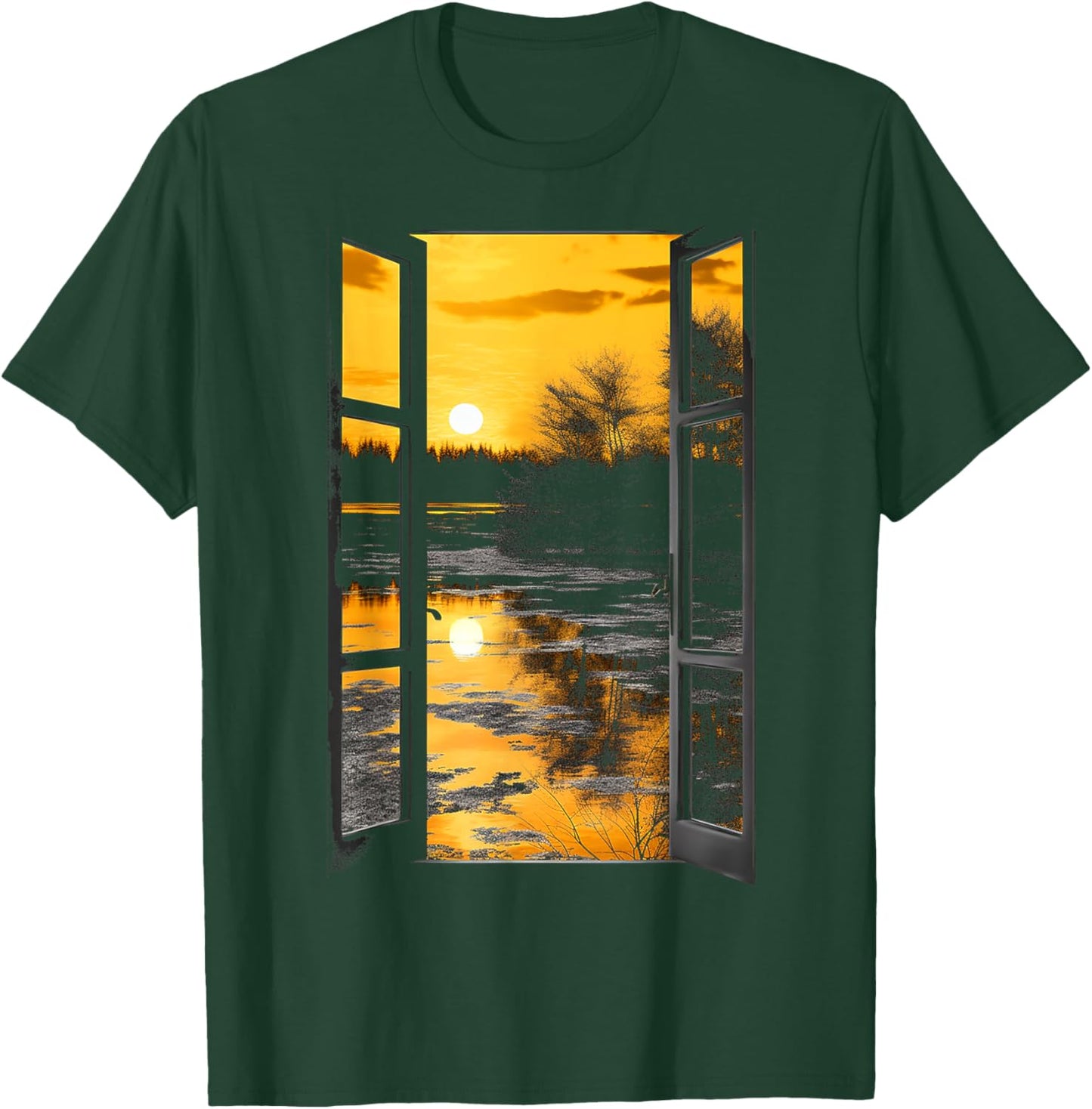Nature Colorful Artwork Drawing Tree Art Graphic T-Shirt - T-Shirt | Forest