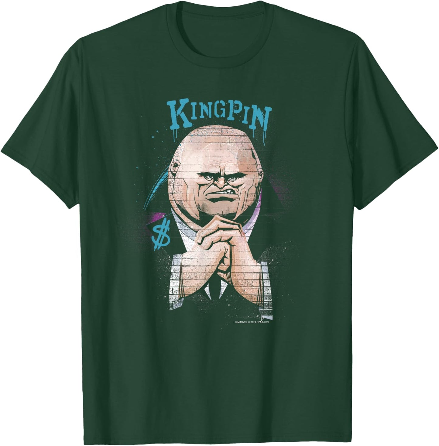 Marvel Spider-Man: Into the Spider-Verse Kingpin Graffiti T-Shirt - T-Shirt | Forest