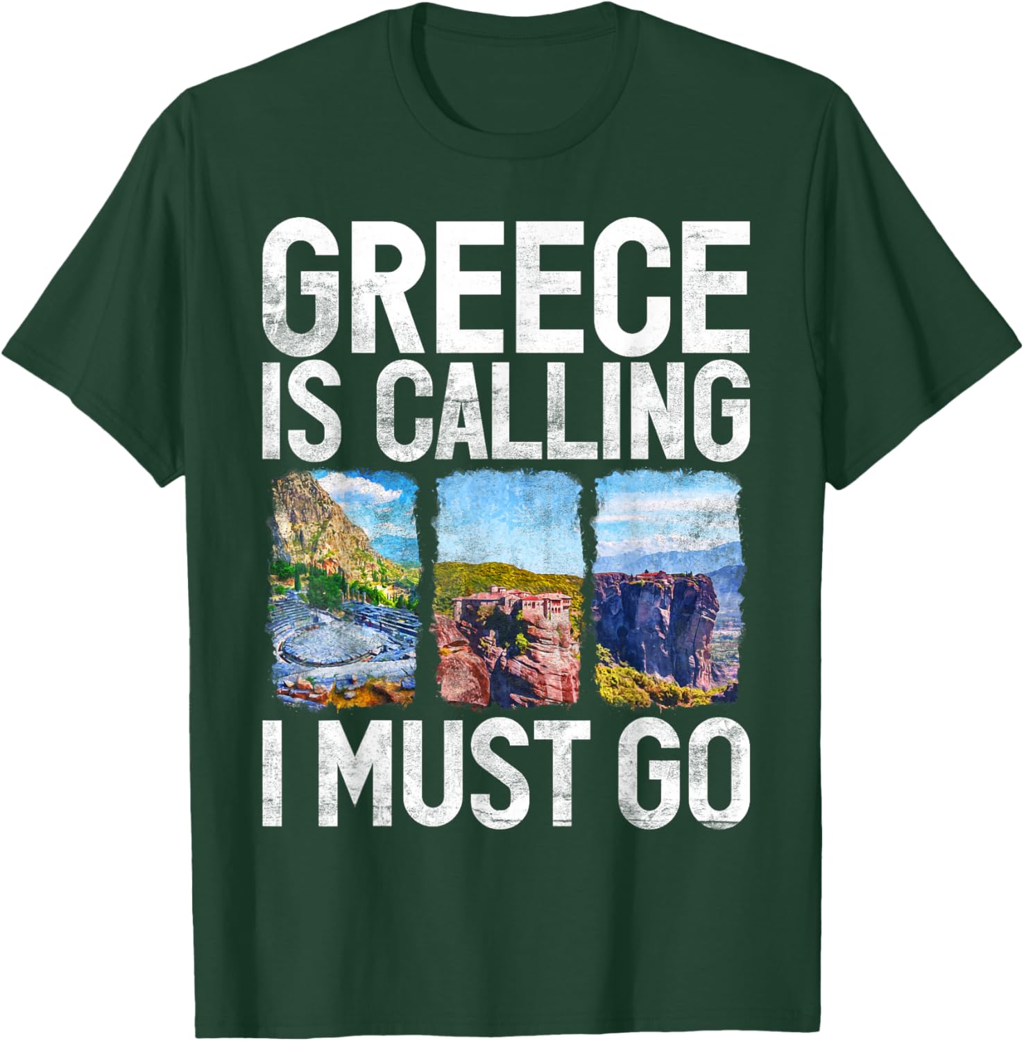 Greece is Calling i must go Greek T-Shirt - T-Shirt | Forest