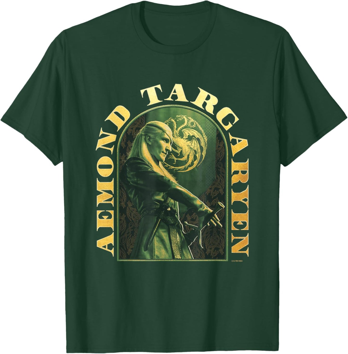 House of the Dragon Aemond Targaryen Epic Big Chest Poster T-Shirt - T-Shirt | Forest