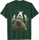 Alien Capybara Shirt Invasion Capybara Selfie UFO Abduction T-Shirt - T-Shirt | Forest