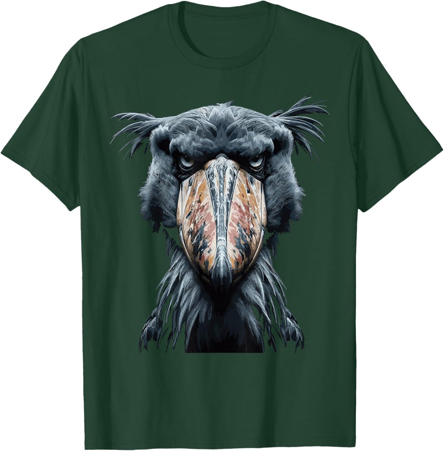 Majestic Shoebill Storks Portrait T-Shirt - T-Shirt | Forest