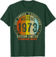 Vintage 1973 Gift 52 Years Man Birthday Humour , Black, S T-Shirt - T-Shirt | Forest