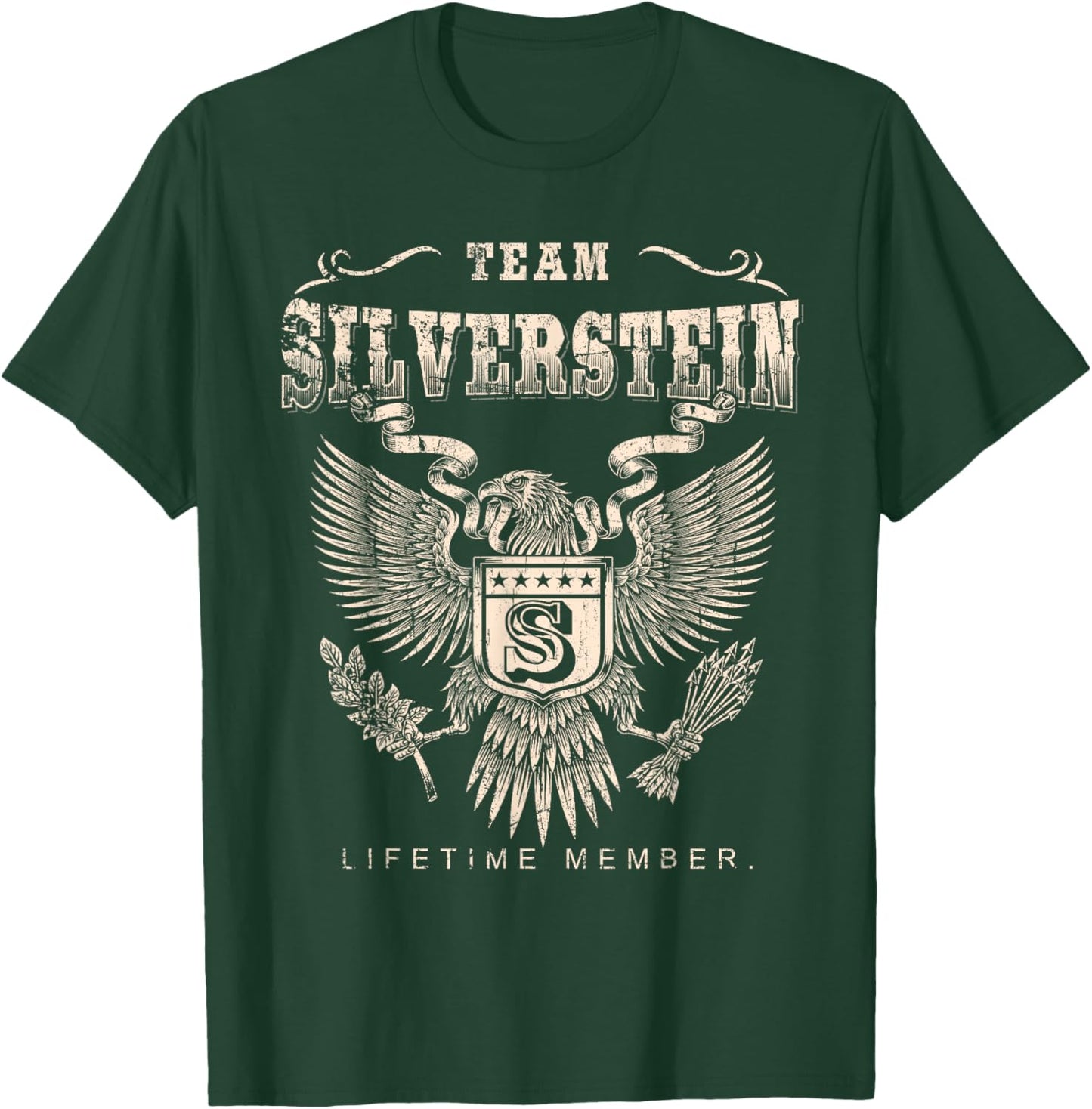 Team Silverstein Lifetime Member - Silverstein Last Name T-Shirt - T-Shirt | Forest