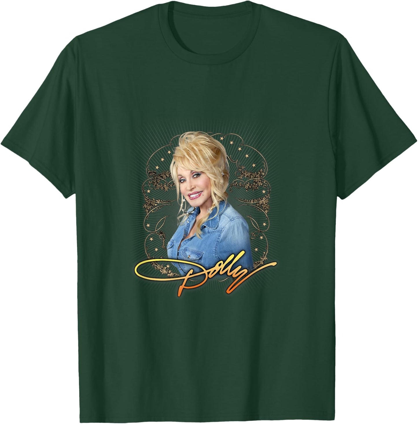 Dolly Parton Denim Smile T-Shirt - T-Shirt | Forest
