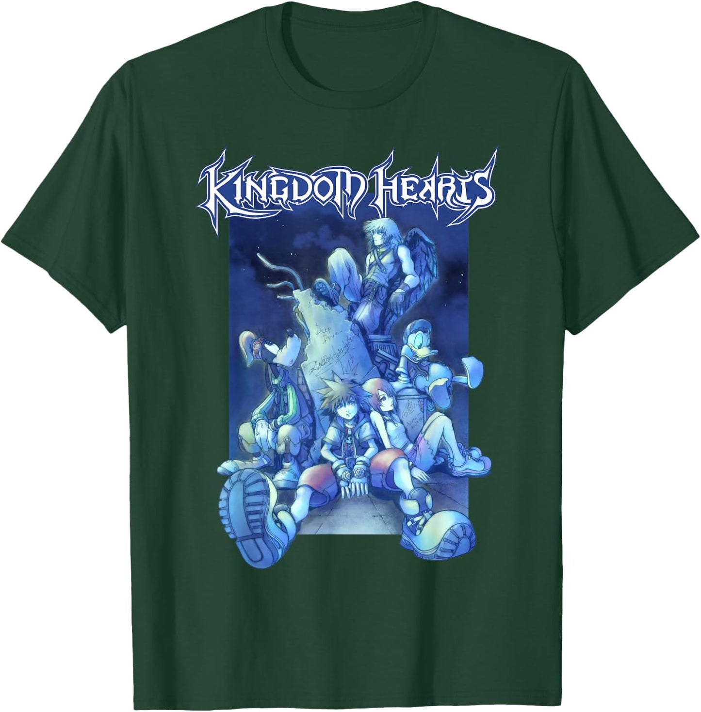 Kingdom Hearts - Blue Crew T-Shirt - T-Shirt | Forest