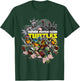TMNT Shredder Super villain With All Characters T-Shirt - T-Shirt | Forest
