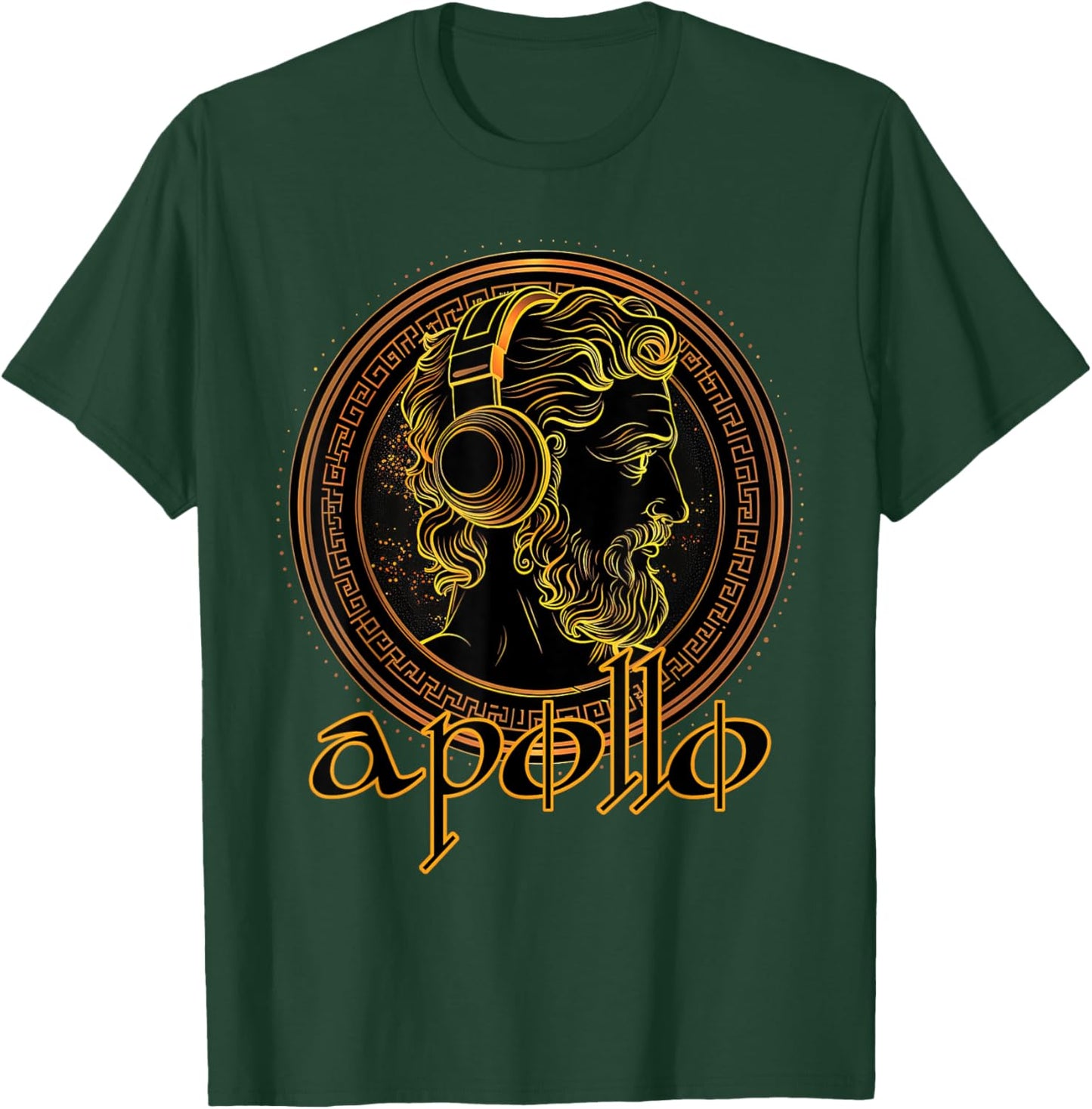 Apollo Greek God Music Lover Gamer Greece Mythology T-Shirt - T-Shirt | Forest