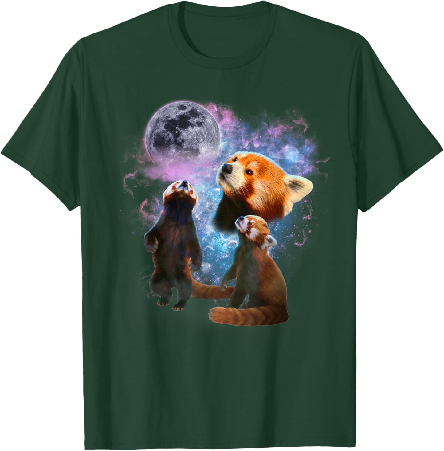 Howling at the Moon Red Panda Shirt - Red Panda T-Shirt - T-Shirt | Forest