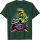 Monster Truck Dinosaur T-Rex Birthday Boy T-Shirt - T-Shirt | Forest