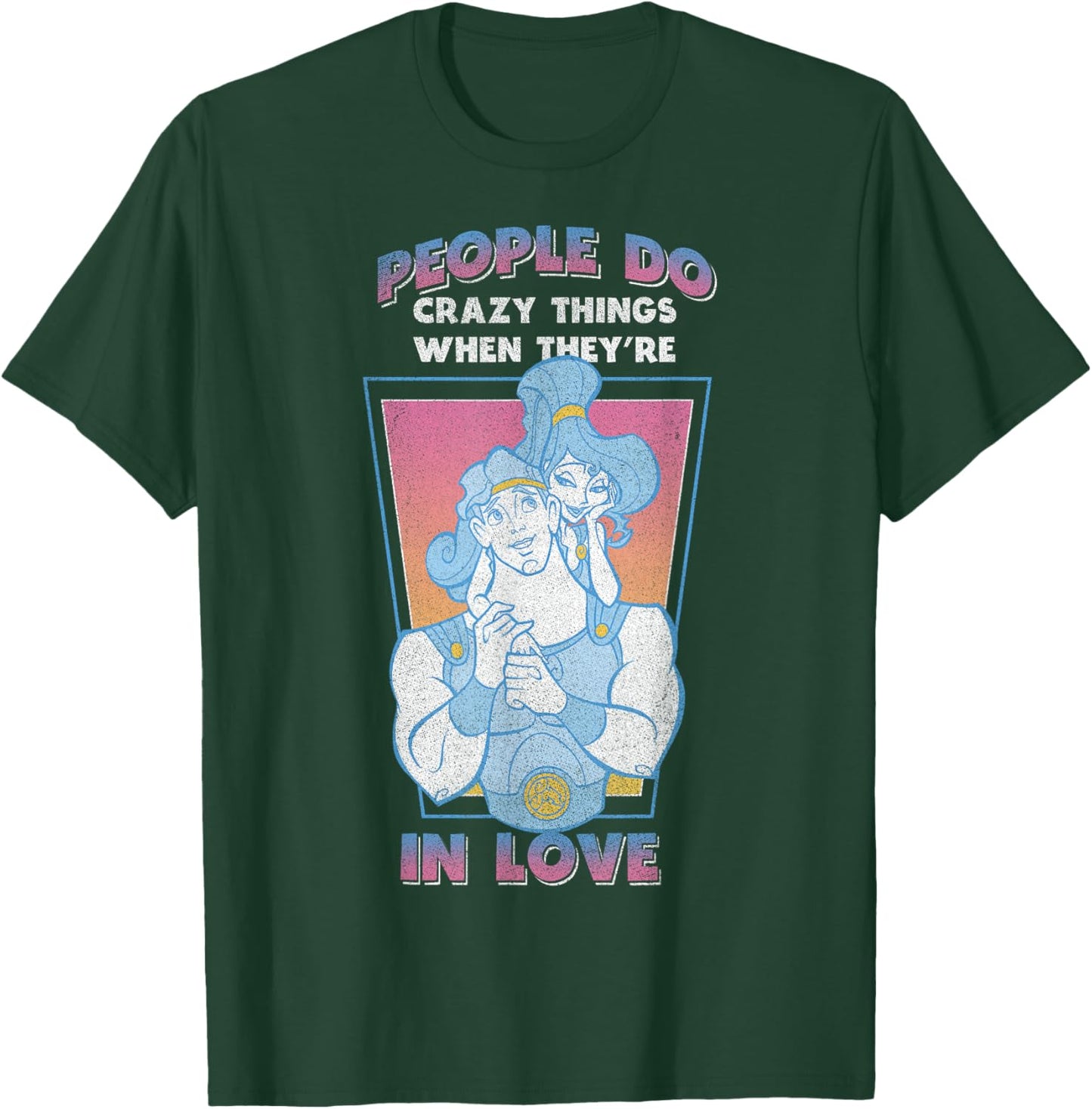 Disney Hercules Valentine's Day Vintage Megara in Love T-Shirt - T-Shirt | Forest