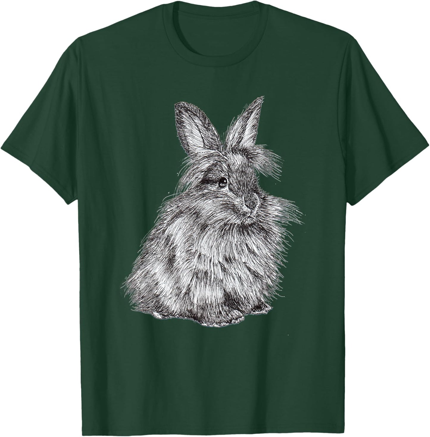Lionhead Bunny Rabbit Cute T-Shirt - T-Shirt | Forest