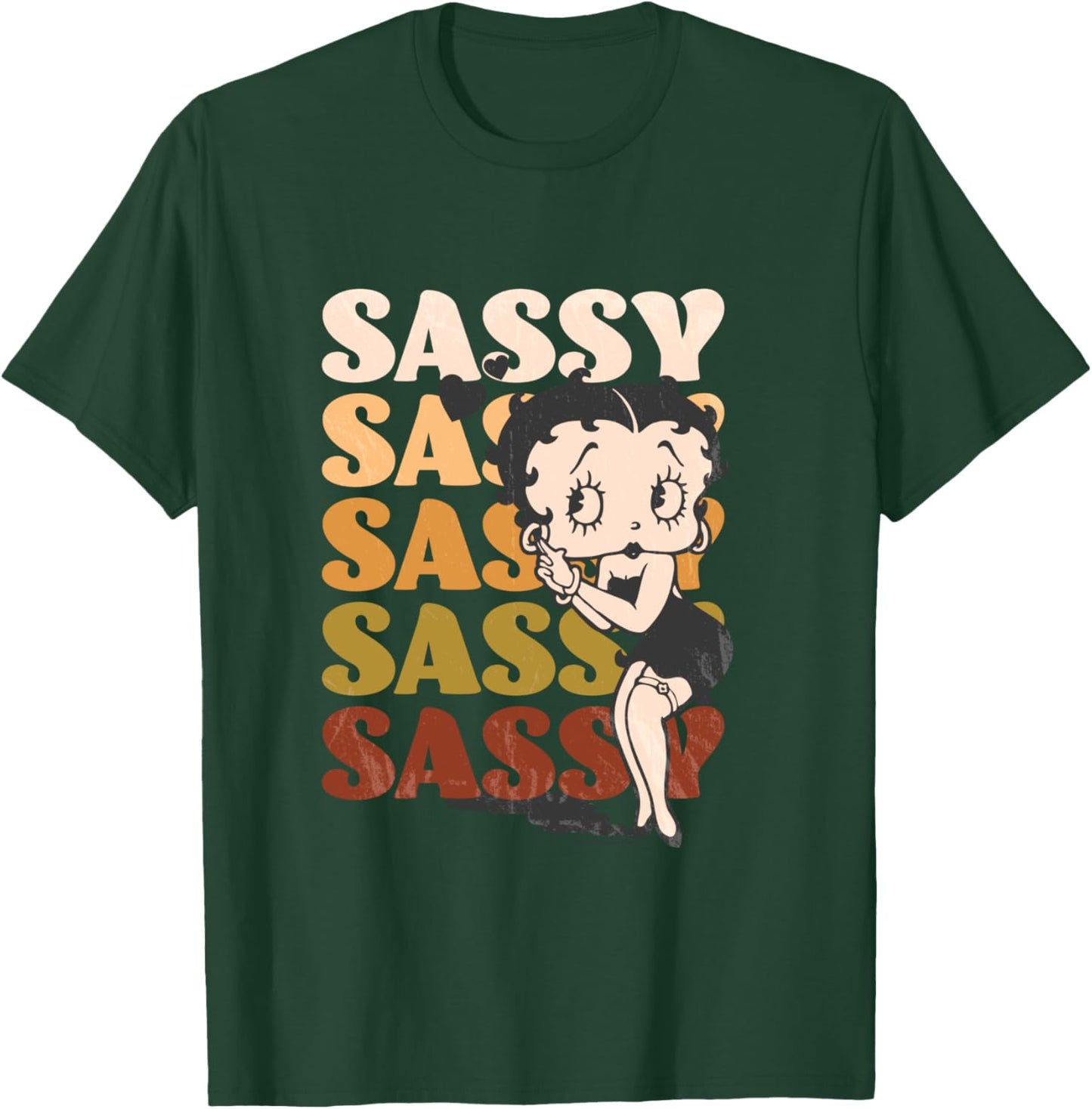 Betty Boop Sassy Sassy Babe Classic Vintage Poster T-Shirt - T-Shirt | Forest