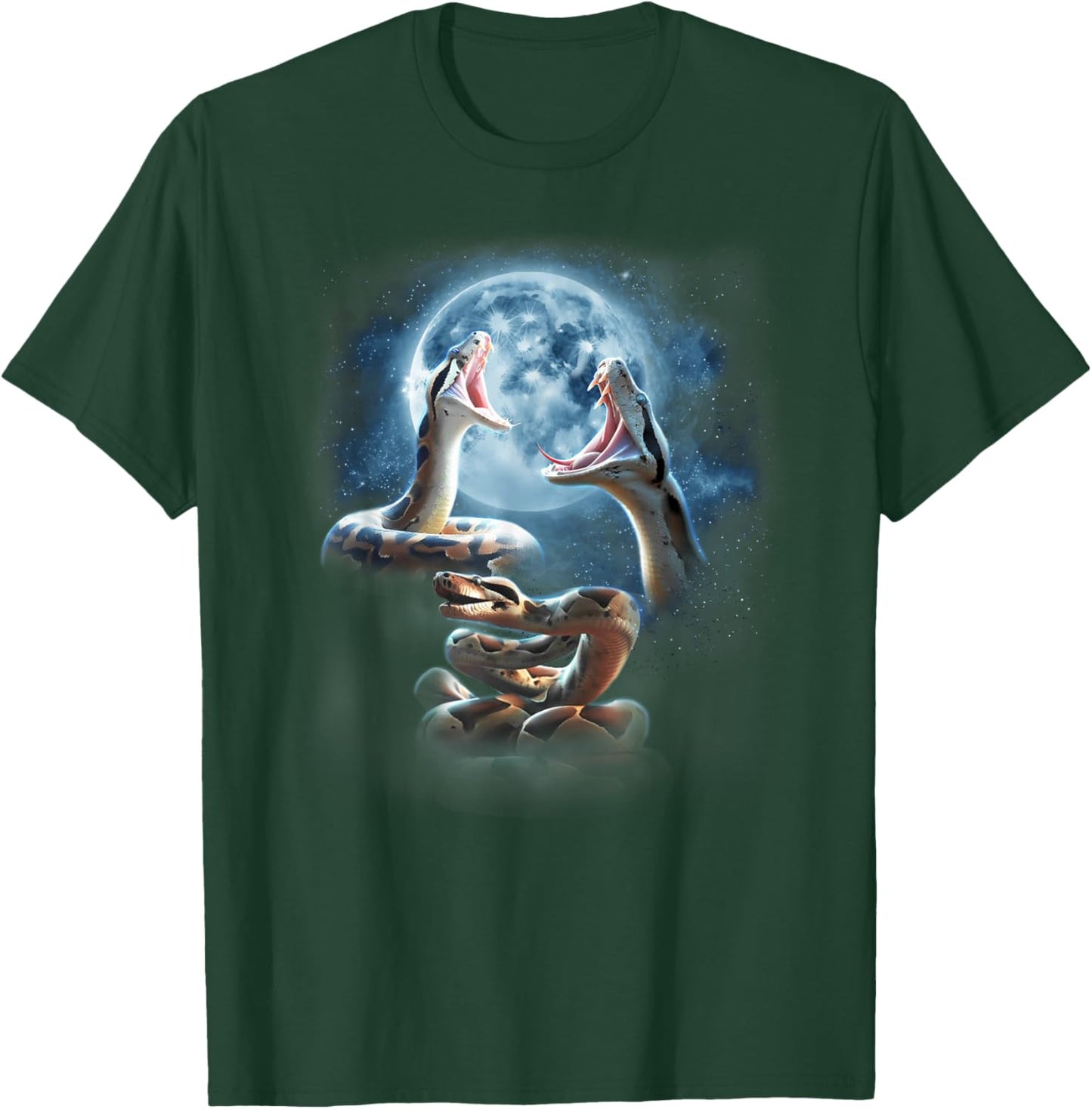Boa Constrictor Shirt - Snakes Howling at the Moon T-Shirt - T-Shirt | Forest