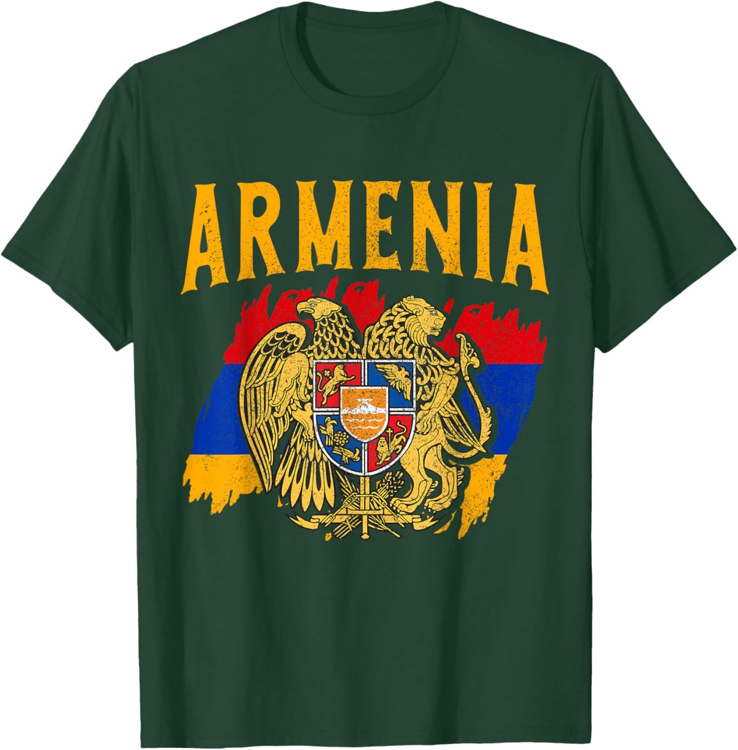 Armenia Pride Armenian Flag Roots Heritage T-Shirt - T-Shirt | Forest