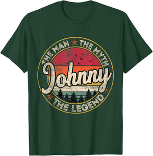 Johnny The Man The Myth The Legend Personalized Name T-Shirt - T-Shirt | Forest