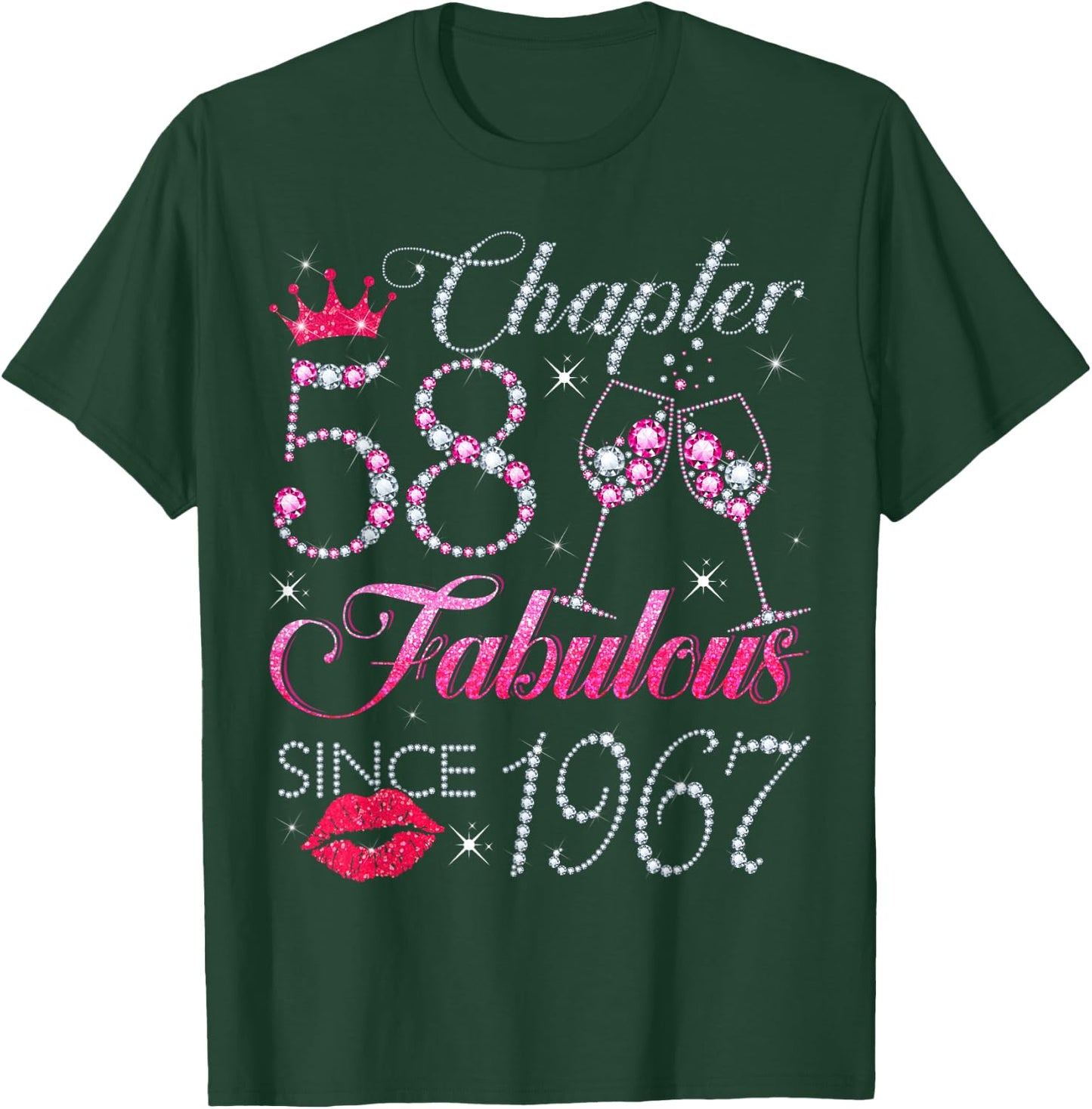 Chapter 58 Fabulous Since 1967 58Th Birthday Gift T-Shirt - T-Shirt | Forest