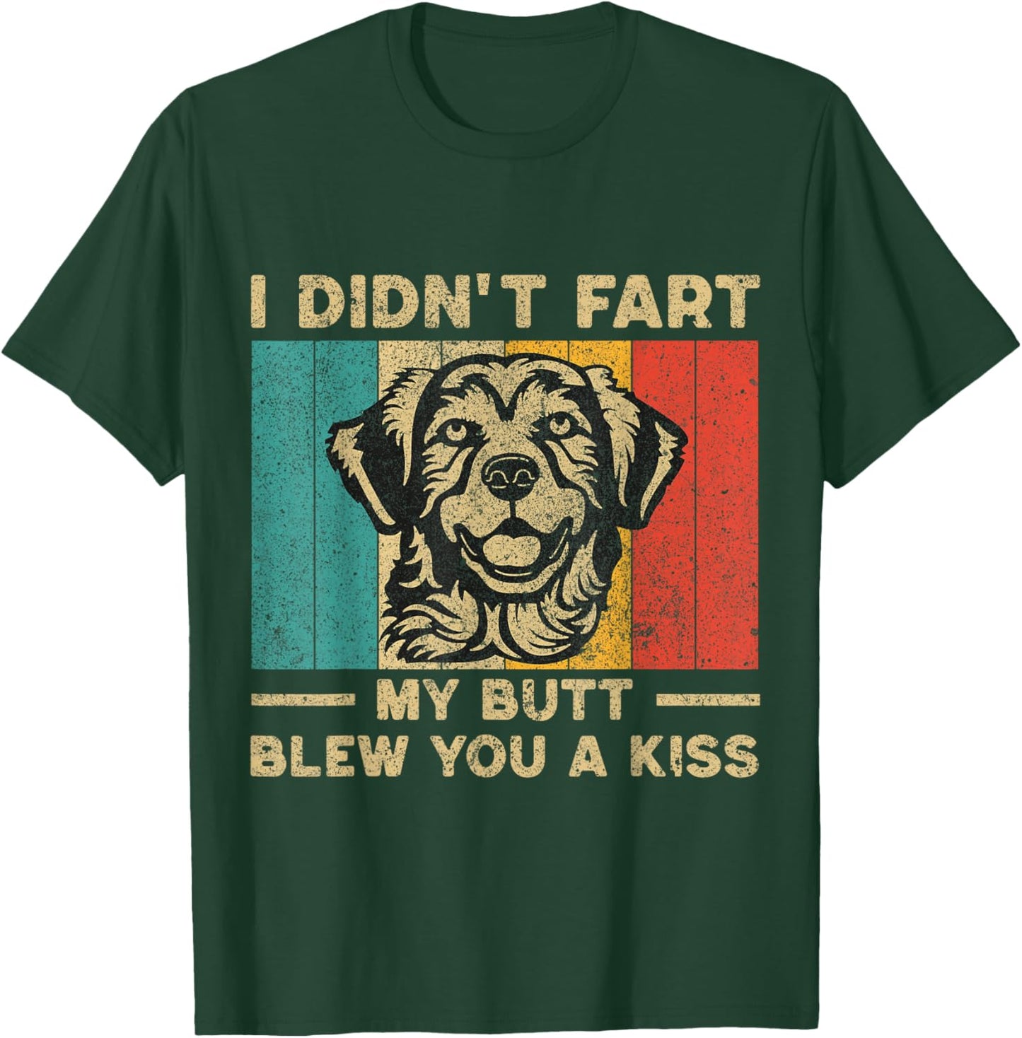 I Didn't Fart Funny Retro Golden Retriever T-Shirt - T-Shirt | Forest
