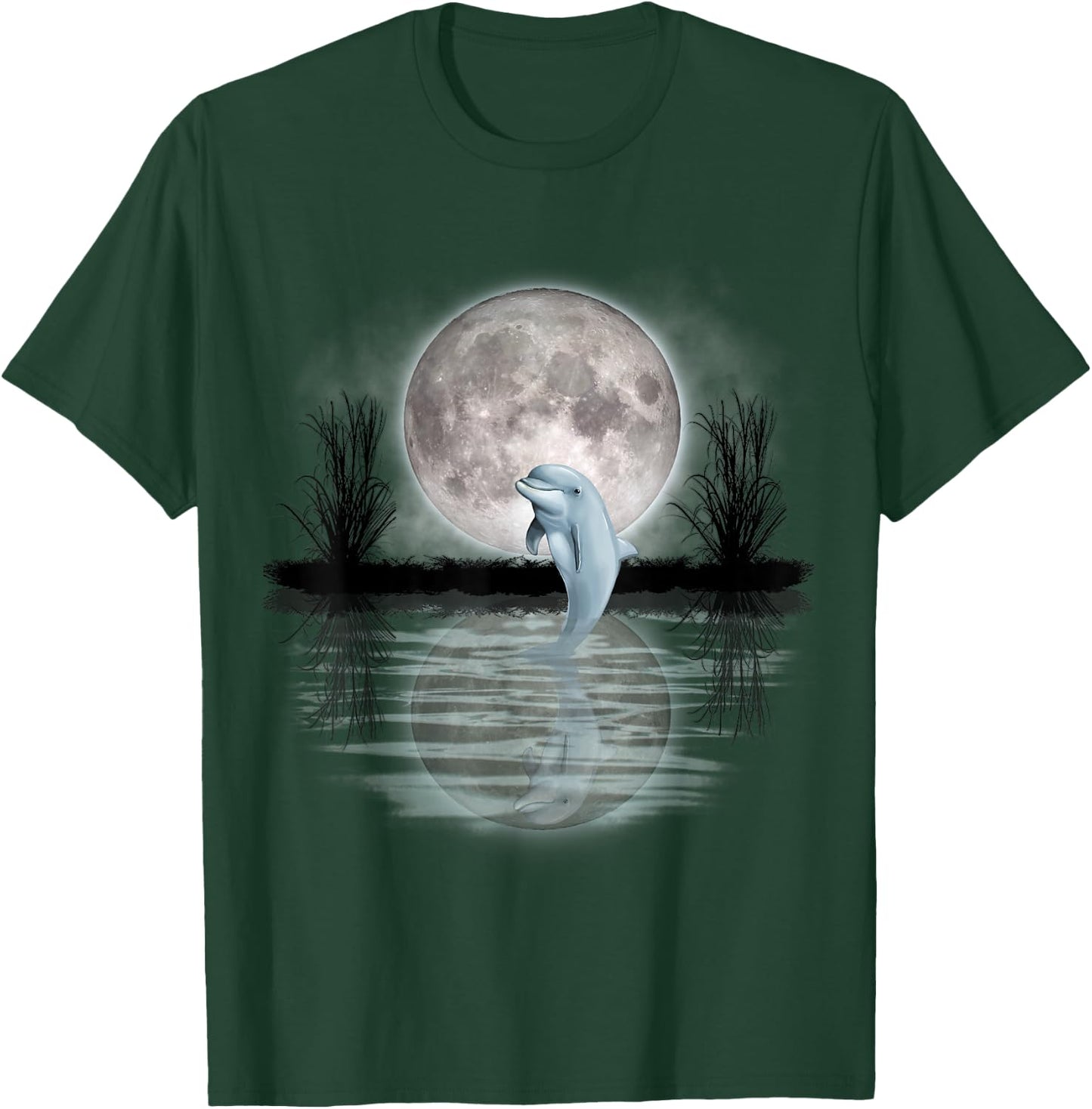Save the Dolphin Dolphin Gift Girls Women T-Shirt - T-Shirt | Forest