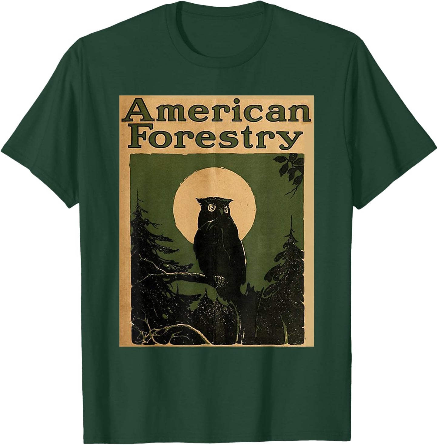 American Forestry Forest Great Owl America Parks T-Shirt - T-Shirt | Forest