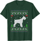 Ugly Xmas Design Schnauzer Dog Ugly Christmas Sweater Funny T-Shirt - T-Shirt | Forest