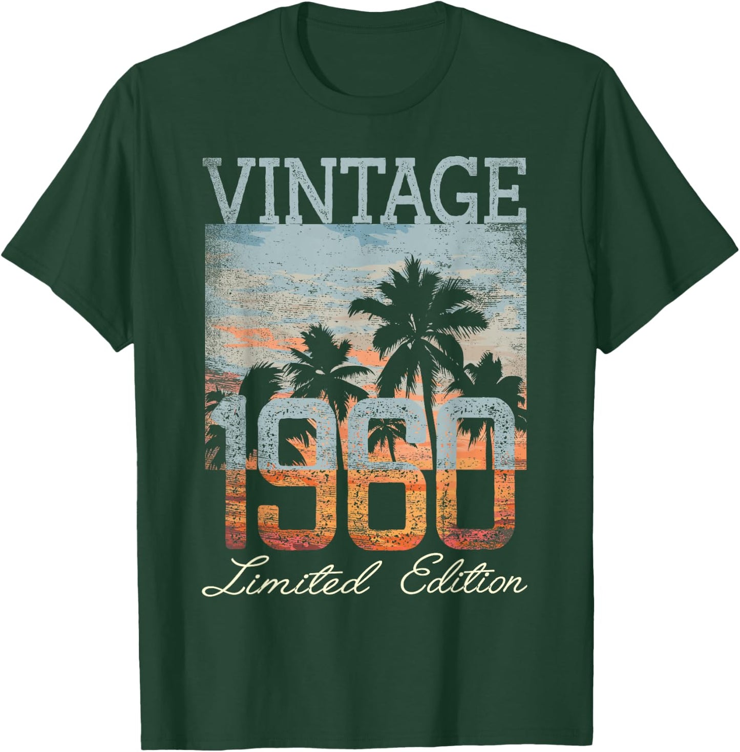 Vintage 1960 Limited Edition 65th Birthday 65 Year Old Gifts T-Shirt - T-Shirt | Forest