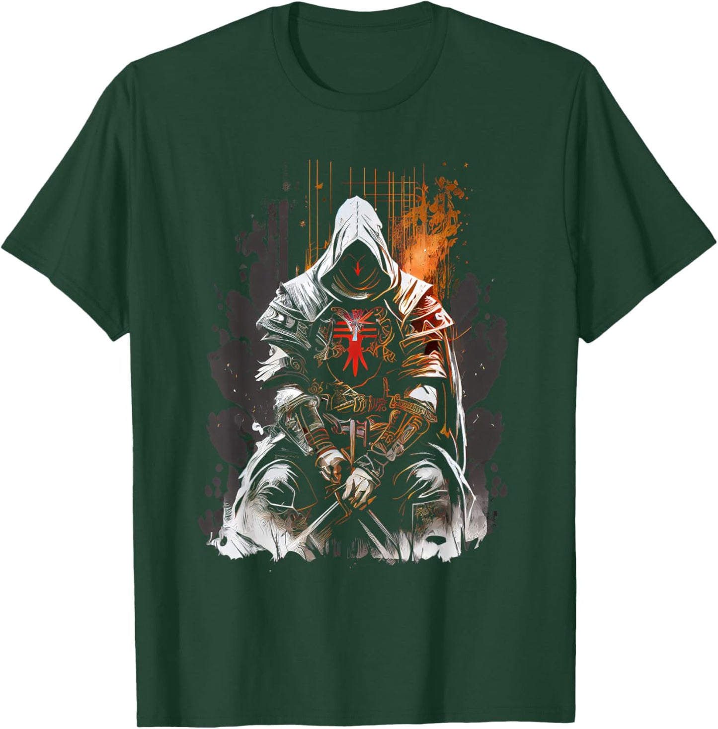 Knights Templar Kneeling Crusader Templar Warrior of C T-Shirt - T-Shirt | Forest