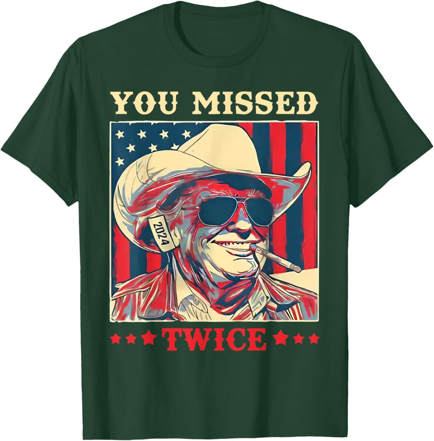 Trump You Missed Twice T-Shirt - T-Shirt | Forest