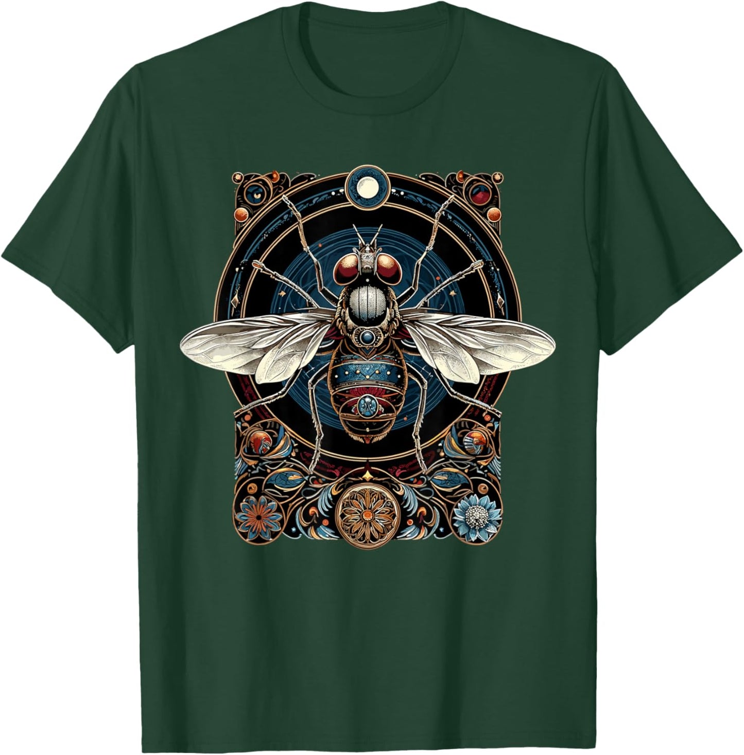 Cicada Insect Bug Vintage Entomology T-Shirt - T-Shirt | Forest