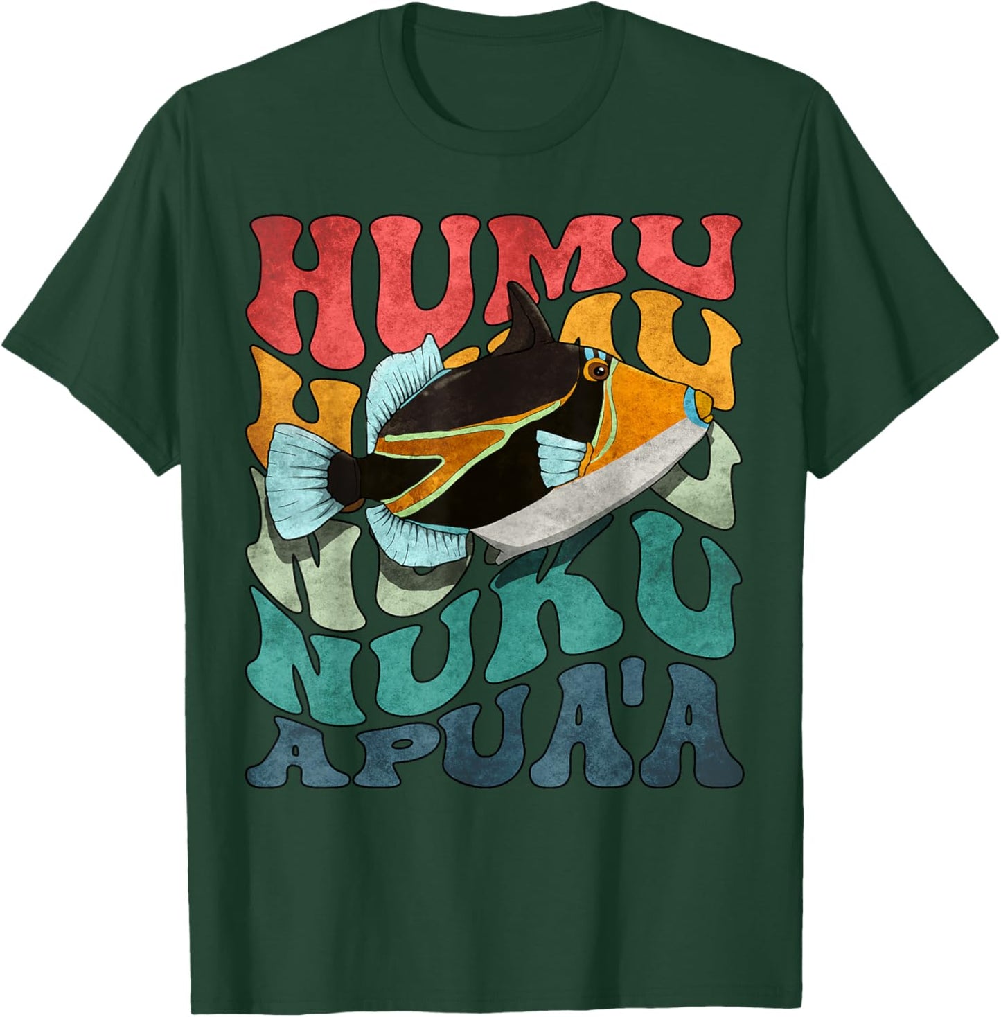 Humuhumunukunukuapua'a Hawaiian Reef Triggerfish Hawaii T-Shirt - T-Shirt | Forest