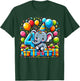 Bday fourth Boys, Girls, Kids age four 4th birthday Elephant T-Shirt - T-Shirt | Forest