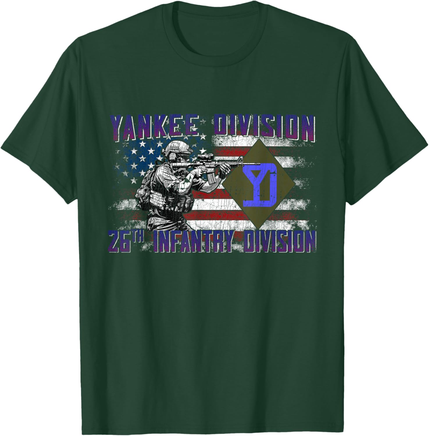 26th Infantry Division 26th ID Yankee Division Gifts T-Shirt - T-Shirt | Forest