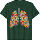 Anatomical Lungs Flowers Medical Science Anatomy Themed T-Shirt - T-Shirt | Forest