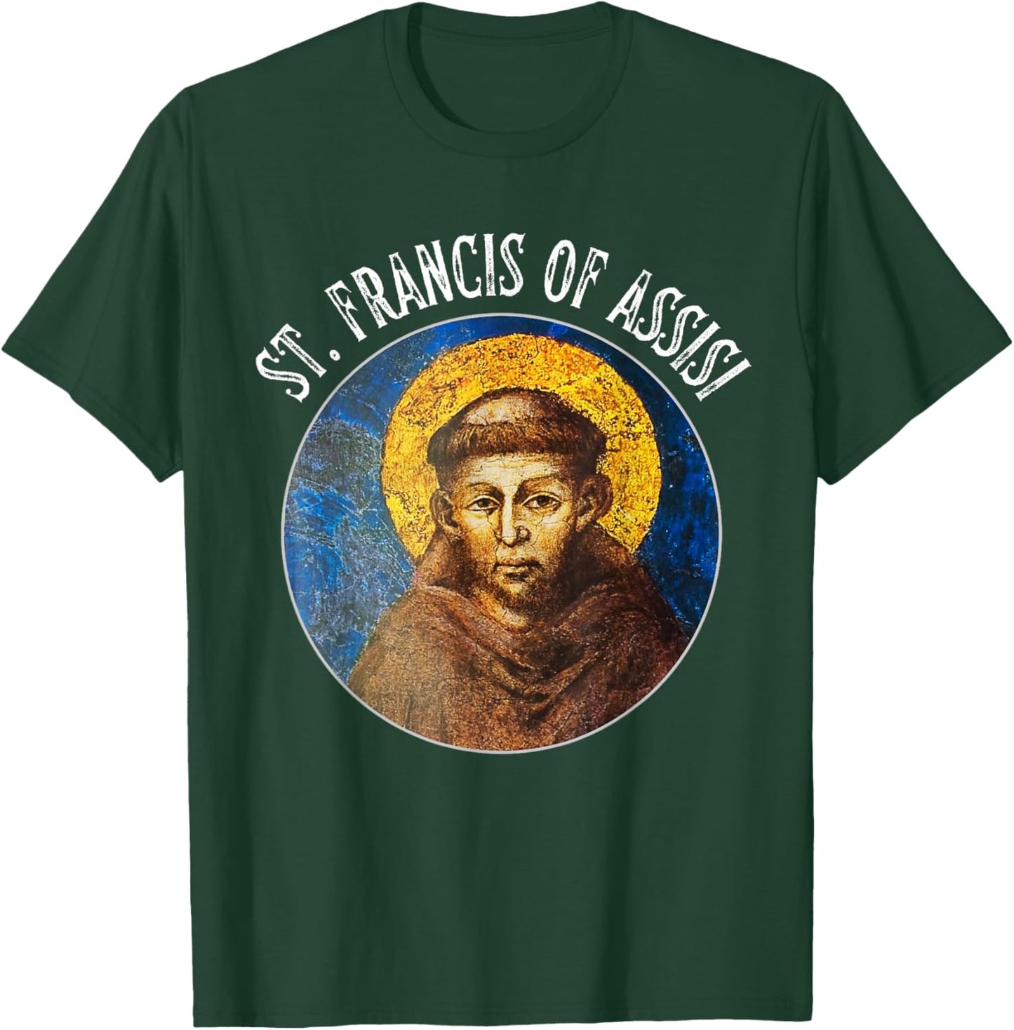 St Francis Catholic Saint / St. Francis of Assisi T-Shirt - T-Shirt | Forest