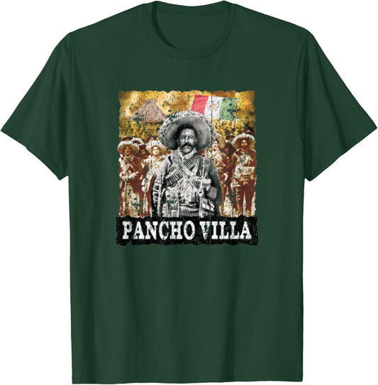 Pancho Villa Cool Fashion Vintage Revolution T-Shirt - T-Shirt | Forest