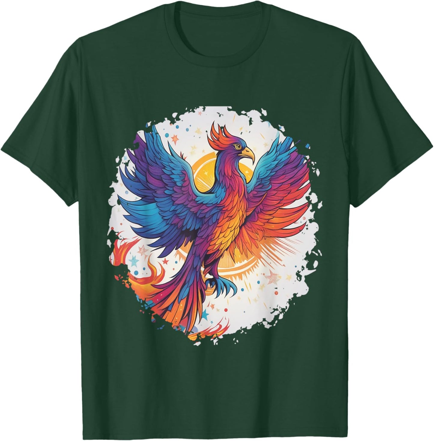 Rising Phoenix Costume Firebird Galaxy Bird Outfit Space T-Shirt - T-Shirt | Forest